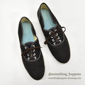 ~1980's OLD BLACK COTTON SNEAKER 1...