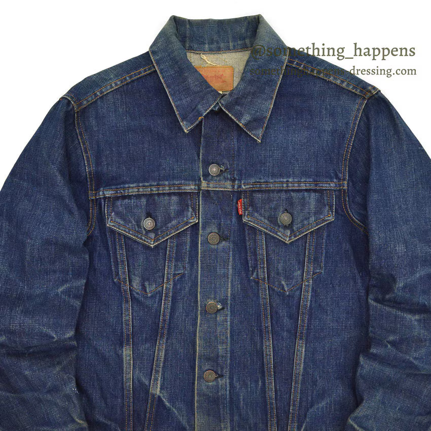 1970's Levi's 70505 small-e DENIM MOTORCYCLE JACKET... 40