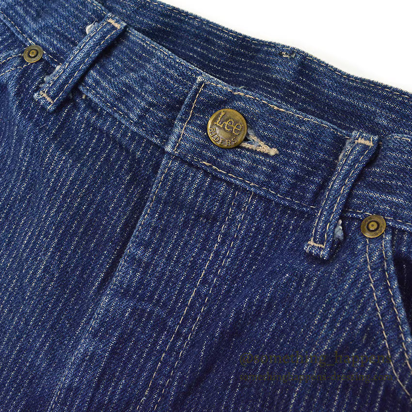 1980's Lee 200 STRIPE DENIM PANTS...W34/L30