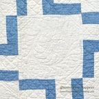 ANTIQUE WHIRLING LOGS, SWASTIKA PATCHWORK QUILT... 206cm/164cm