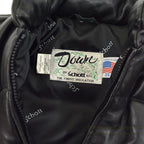 1990's SCHOTT LEATHER DOWN JACKET... 36
