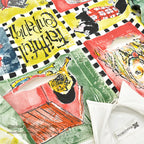 1990's~ FAITHFUL COMPANION DOG ART PAINT WHITE DENIM SHIRT ...