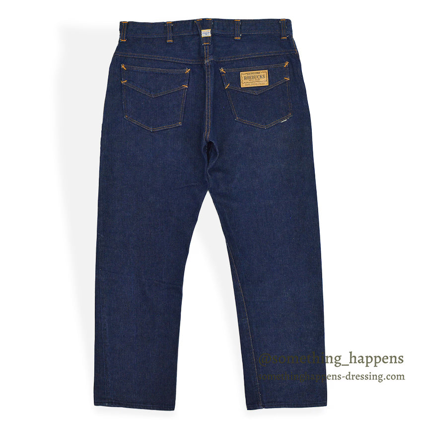 1960's SEARS ROEBUCKS DENIM PANTS SELVAGE MINT... W34/L29