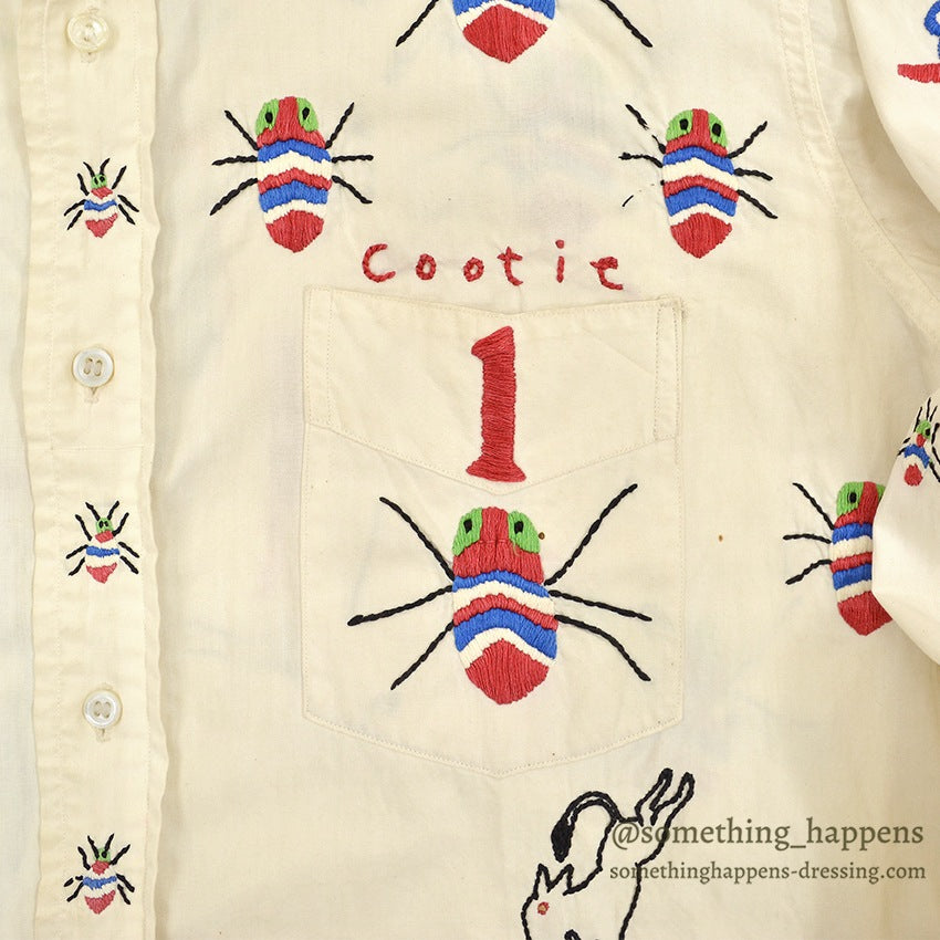 1940's~ THE COLONEL BY MACK MILITARY COOTIE EMBROIDERY SHIRT ... 15