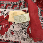 1980's DEADSTOCK BANANA REPUBLIC SAFARI & TRAVEL BANDANA RED...