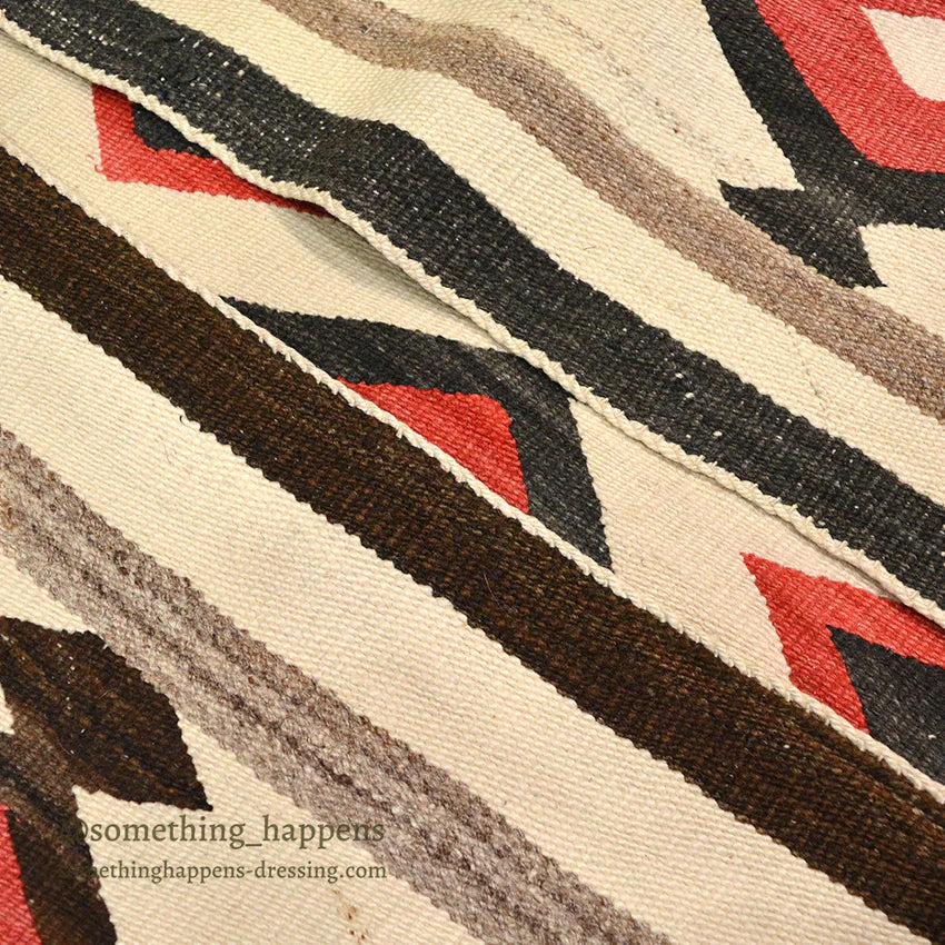 c.1930's NAVAJO RUG DIAMOND PATTERN... 135cm/92cm