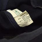 1980's~ LLBEAN ALL BLACK WOOL CAP - MADE IN ITALY - ... L