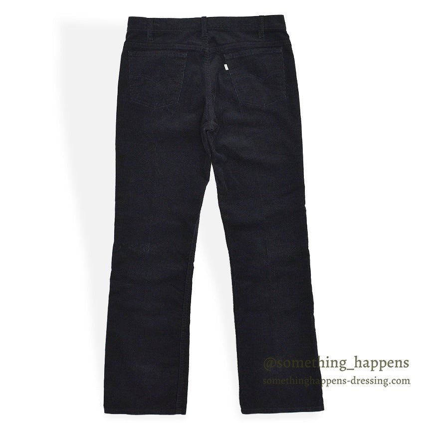 1990's Levi's 517 BOOT CUT CORDUROY PANTS BLACK MINT... W34/L34