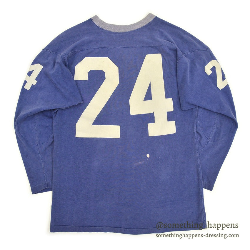 1960's CHAMPION FOOTBALL SHIRT NAVY BLUE... 42