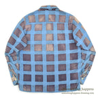 1950's PENNEY'S TOWNCRAFT PRINT FLANNEL SHIRT FADED...S
