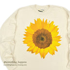1990's DEADSTOCK ONEITA SUN FLOWER L/S T-SHIRT ... XL