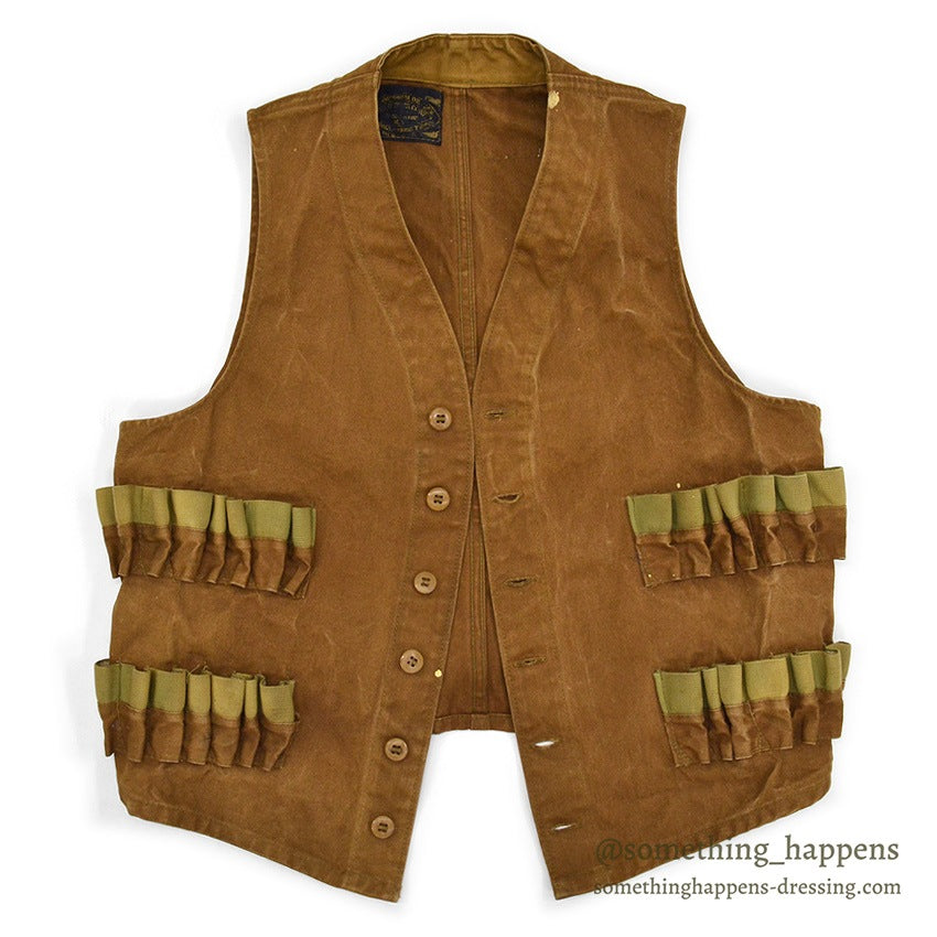 1930's DRYBAK BROWN DUCK HUNTING VEST...