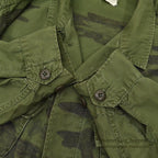 1960's USARMY HAND PAINTED LEAF CAMO JUNGLE FATIGUE JACKET...MS