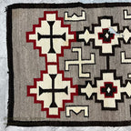 c.1920's NAVAJO RUG WHIRLING LOGS SWASTIKA... 156cm/95cm