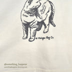1990's MICHIGAN RAG CO. CAT PRINT T-SHIRT ...
