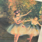 1990s DEADSTOCK HANES Edgar Degas Two Dancers on Stage Long-Sleeve T-Shirt ... Large