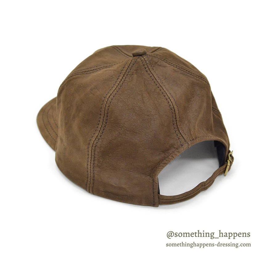 1980's ADVENTURE BOUND BROWN LEATHER CAP 1...