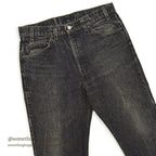 1990's Levi's 517 BLACK DENIM PANTS...W33/L29