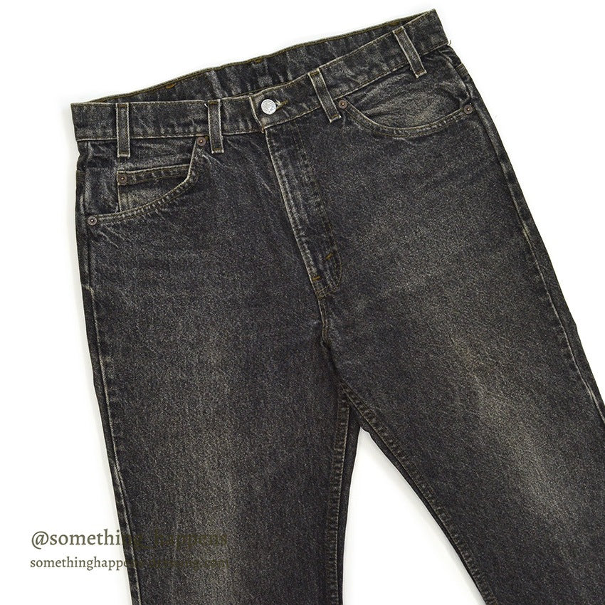 1990's Levi's 517 BLACK DENIM PANTS...W33/L29