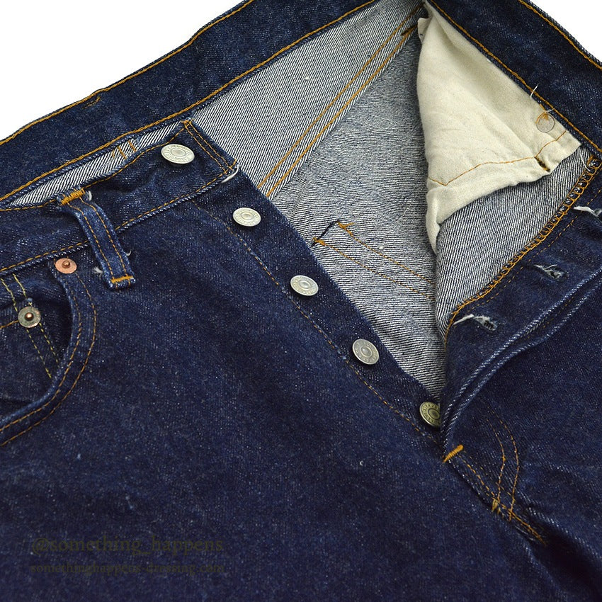 1970's Levi's 501 66 early period DENIM PANTS DARK... W32/L27