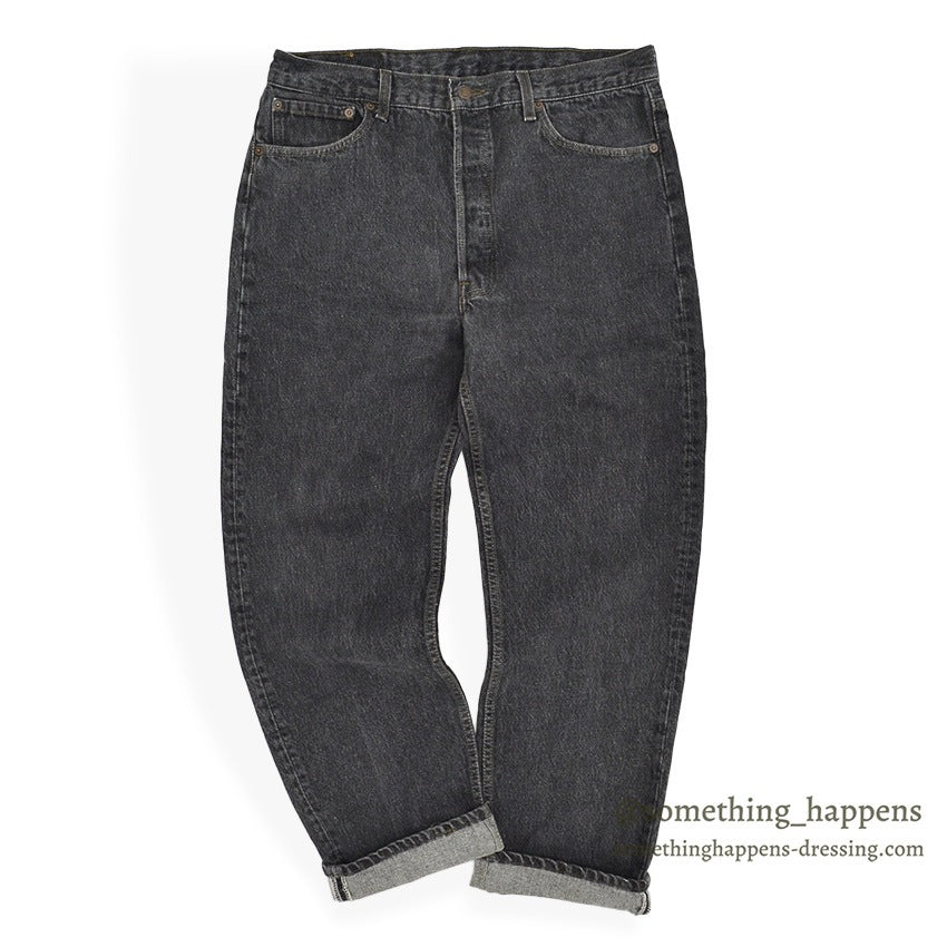 1990's Levi's 501 BLACK DENIM PANTS... W36 L30