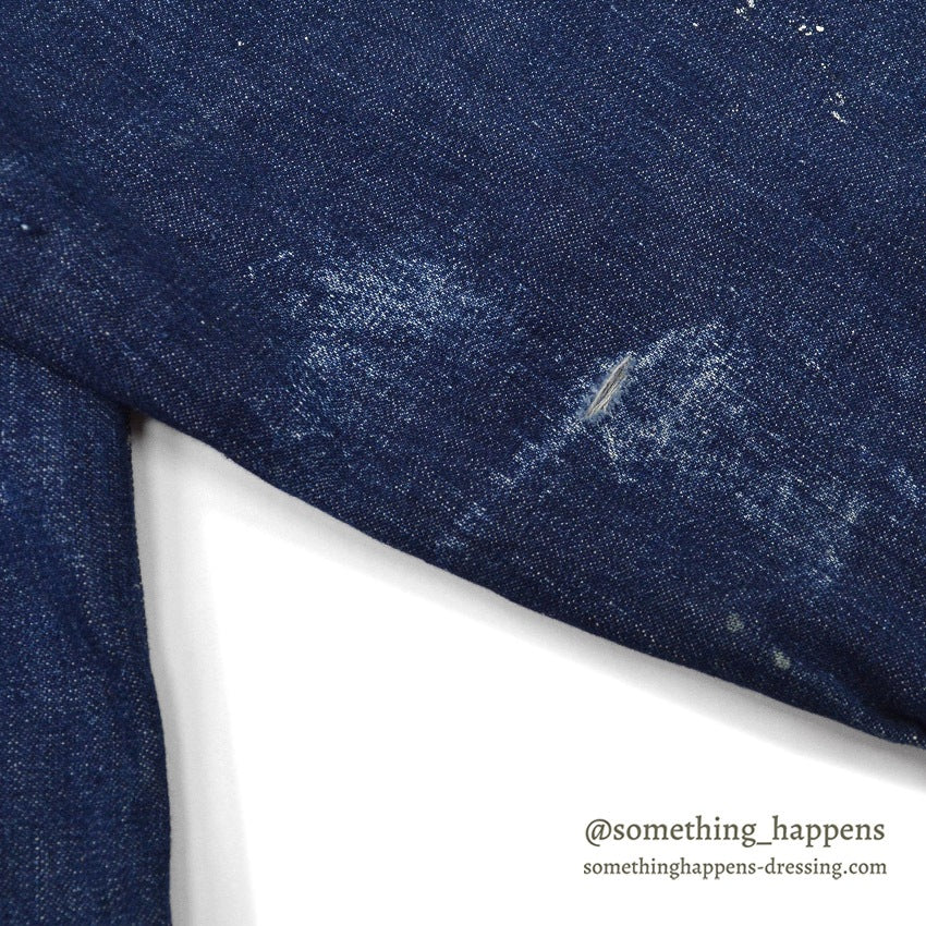 1940's U.S.NAVY WWII SHAWL COLLAR DENIM JACKET PAINTED ...