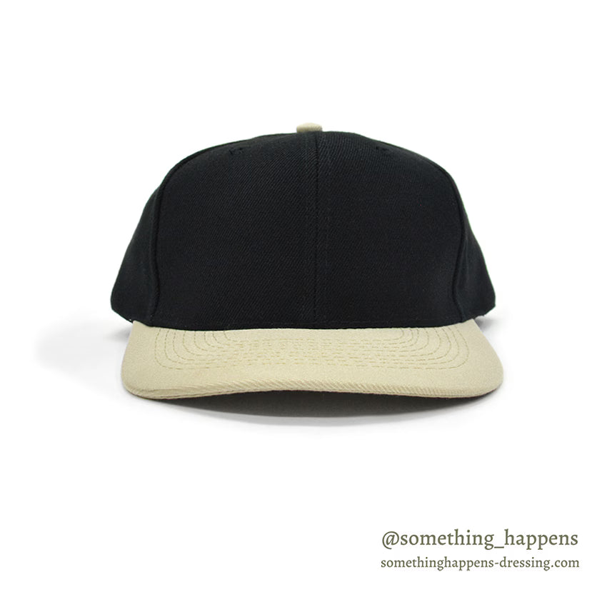 1990's~ DEADSTOCK OTTO CAP BLACK/TAN SNAP BACK CAP...