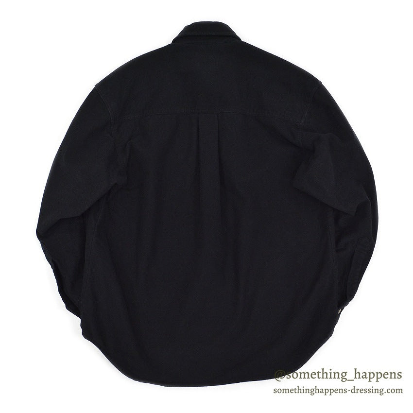 1990's COLD STORAGE BLACK CHAMOIS CLOTH SHIRT ... M