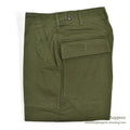 1960's DEADSTOCK USARMY TROUSERS, MEN'S, COTTON SATEEN OG107 ... MEDIUM