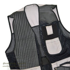 ~1980's BLACK/GRAY SHOOTING MESH VEST ...