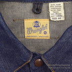 1960's WRANGLER 11MJZ DENIM JACKET NON WASH... 46