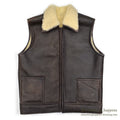 1970's~ THE SHEEP SHACK MOUTON SHEARLING VEST...