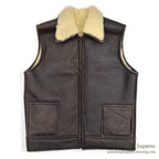 1970's~ THE SHEEP SHACK MOUTON SHEARLING VEST...