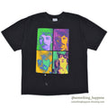 1990's~ GILDAN SELF-PORTRAIT ART GRAPHIC T-SHIRT ... XL