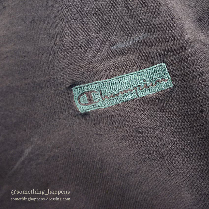 1990's CHAMPION THE BIG HEAVY SWEAT SHIRT FADED DISTRESSED... XL