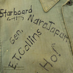 1940's~ U.S.M.C. P-41 MEMORABILIA HAND DROWING HBT UTILITY COAT CUT OFF ...