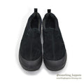 LLBEAN PRIMALOFT BLACK SUEDE LEATHER MOC SHOES...9W