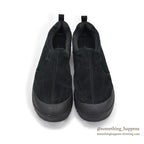 LLBEAN PRIMALOFT BLACK SUEDE LEATHER MOC SHOES...9W