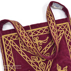 1950's~ KHYBER HAND MADE EMBROIDERED RED VELVET SHOULDER BAG...