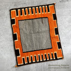 ~1930's NAVAJO RUG GRAYFIELD AND ORANGE ART RARE... 74cm/58cm