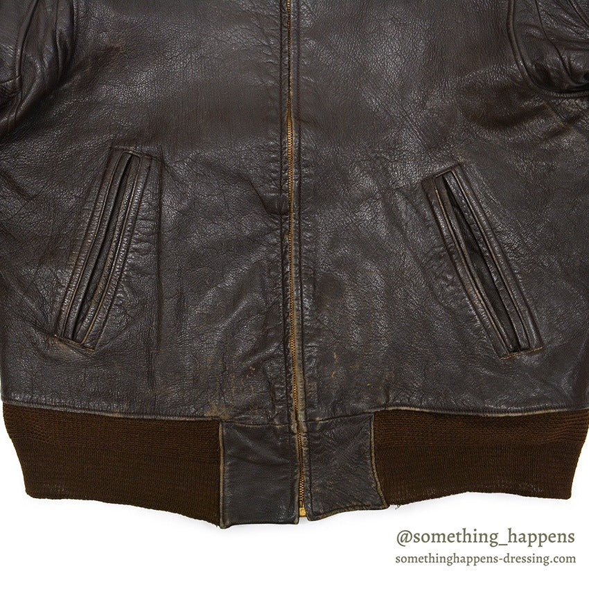 1950's~ LLBEAN GOAT SKIN LEATHER JACKET ... 44