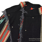 ~1940's CHIMAYO BLANKET JACKET BLACK...