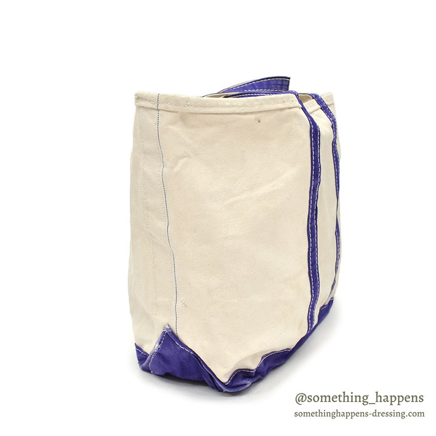 1970's LLBEAN BOAT AND TOTE PURPLE / ERROR TAG... LARGE