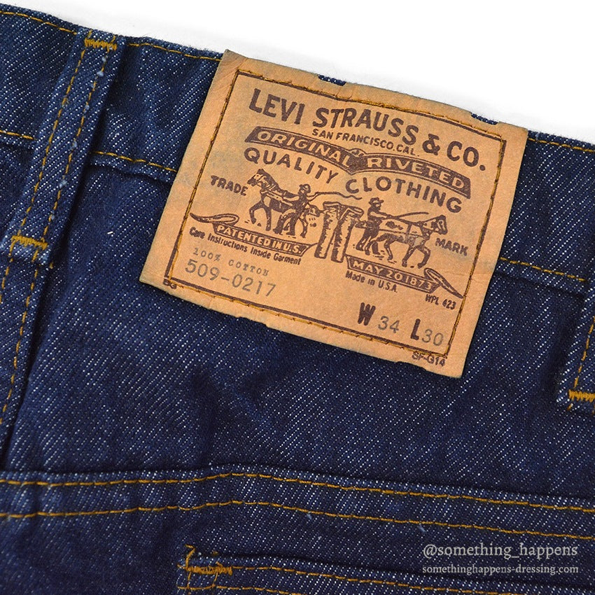 1980's Levi's 509-0217 DENIM PANTS Made in 1986... W34/L30