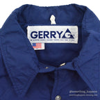 1980's GERRY DOWN SHIRT NAVY ... Fits like L to XL