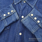 1960's~ MAVERICK DENIM WESTERN SHIRT... 15 1/2