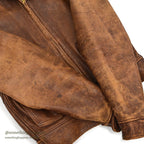 1930's HORSEHIDE BROWN LEATHER COSSACK JACKET ...