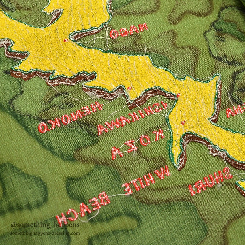 1960's USAF ERDL OKINAWA EMBROIDERY JUNGLE FATIGUE JACKET... ML