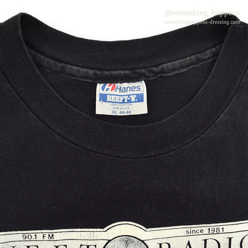 1980's~ HANES WEFT RADIO VARIOUS ARTISTS T-SHIRT ... XL