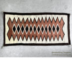 NAVAJO RUG DIAMONDS PATTERN RUNNER... 157cm/80cm